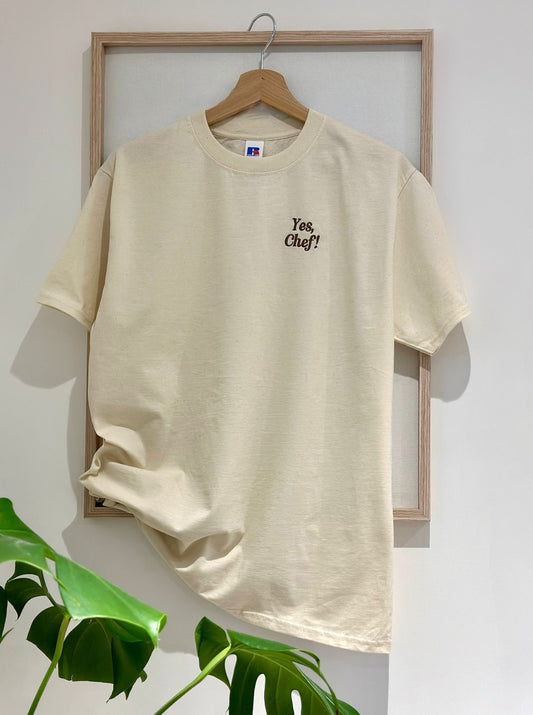 yes chef embroidery T-shirt